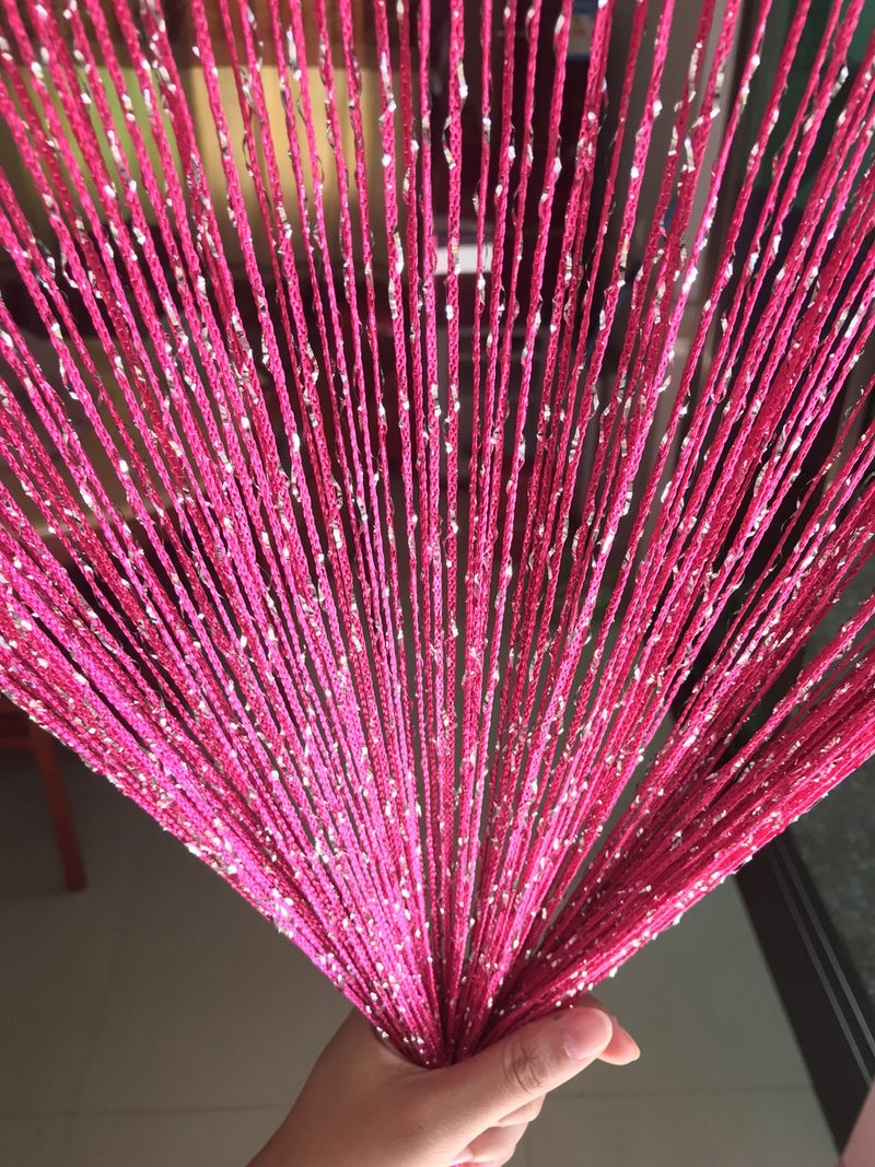 Eyotool 1x2 M Door String Curtain Rare Flat Thread Fringe Panel Room Divider Cute Strip Tassel for Wedding Coffee House Restaurant Parts - Image 2